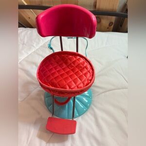 JOURNEY GIRLS DOLL BEAUTY SALON CHAIR ADJUSTABLE 18" DOLLS